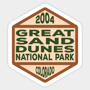 Great Sand Dunes National Park & Preserve badge Sticker